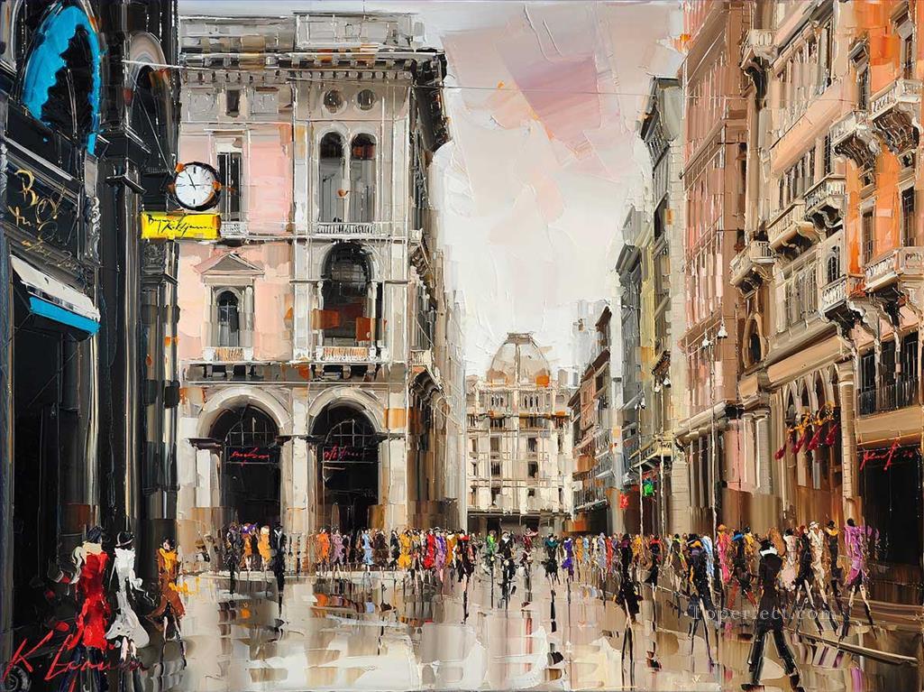 milano city KG Oil Paintings